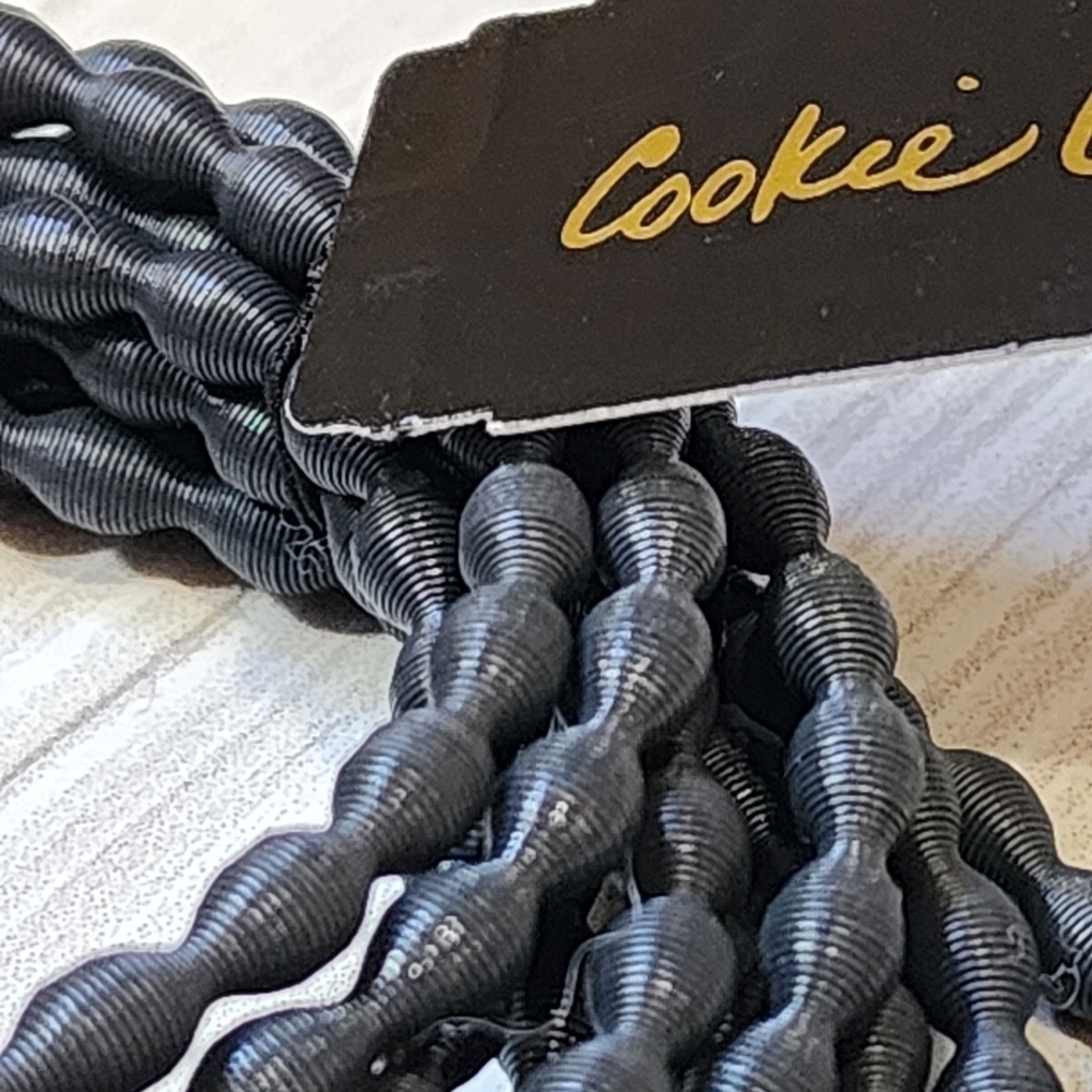 Cookie Lee Steel Gray Set Of 10 Stretch Bangle Bracelets #88051 NWT - Picture 2 of 7
